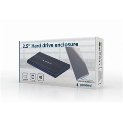 Gembird EE2-U2S-5 USB 2.0 fekete külső ház