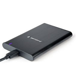 Gembird EE2-U3S-6 EE2-U3S-6 2.5" SATA3 USB-C aluminium fekete külső ház