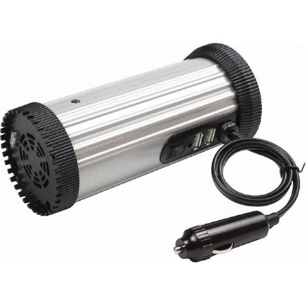 Gembird EG-PWC150-01 ezüst-fekete autós inverter