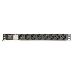 Gembird EG-PDU-014 8 aljzat 3m 1U fekete elosztó