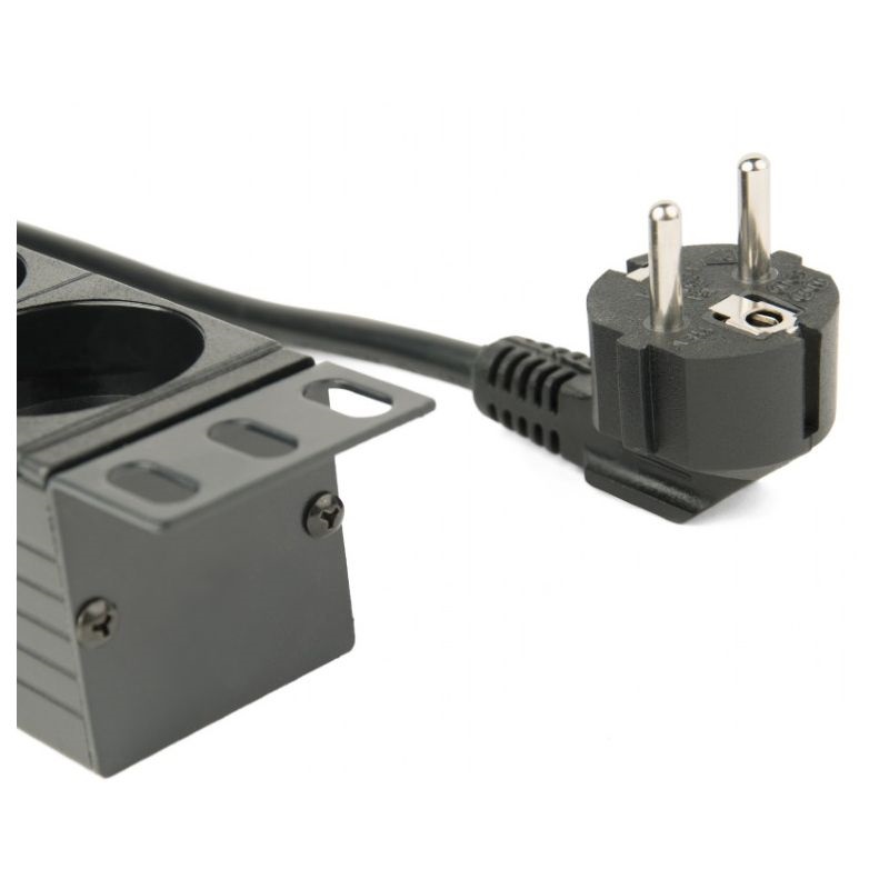 Gembird EG-PDU-014 8 aljzat 3m 1U fekete elosztó