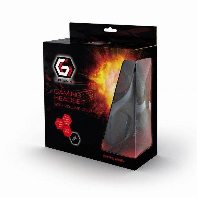 Gembird GHS-04 fejhallgató headset fekete