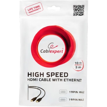 Gembird HDMI 1.4 -> HDMI 1.4 M/M video kábel 1.8m fehér