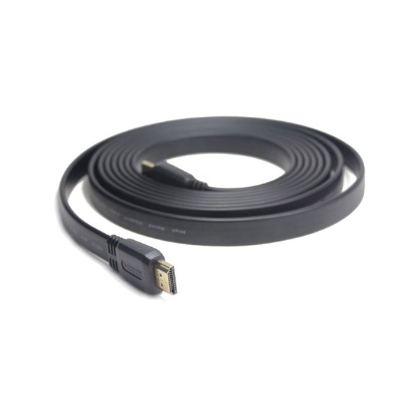 Gembird HDMI 1.4 -> HDMI 1.4 M/M video kábel 3m fekete lapos