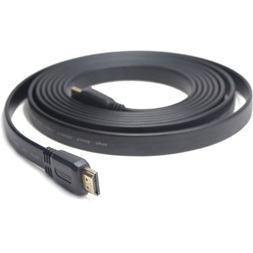 Gembird HDMI 1.4 -> HDMI 1.4 M/M video kábel 3m fekete lapos