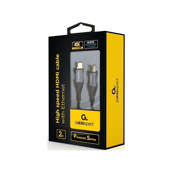 Gembird HDMI 2.0 -> HDMI 2.0 M/M video kábel 2m fekete-szürke