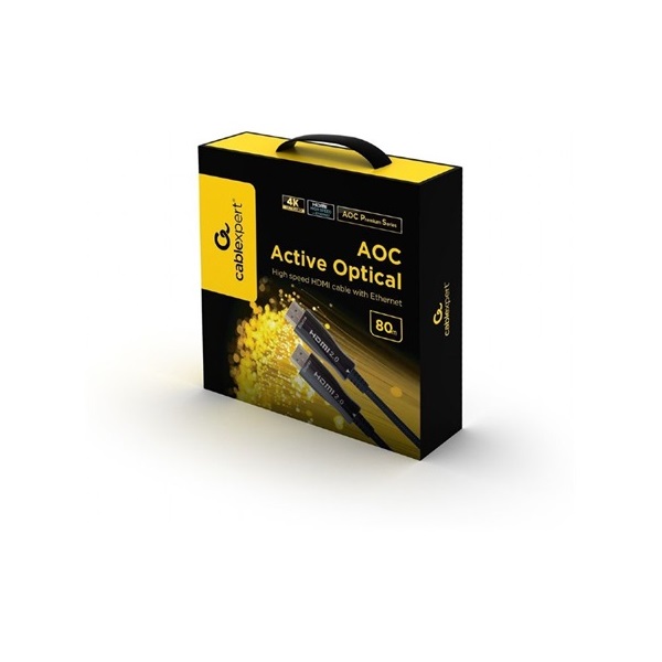 Gembird HDMI 2.0 -> HDMI 2.0 M/M video kábel 80m fekete "AOC Premium Series"