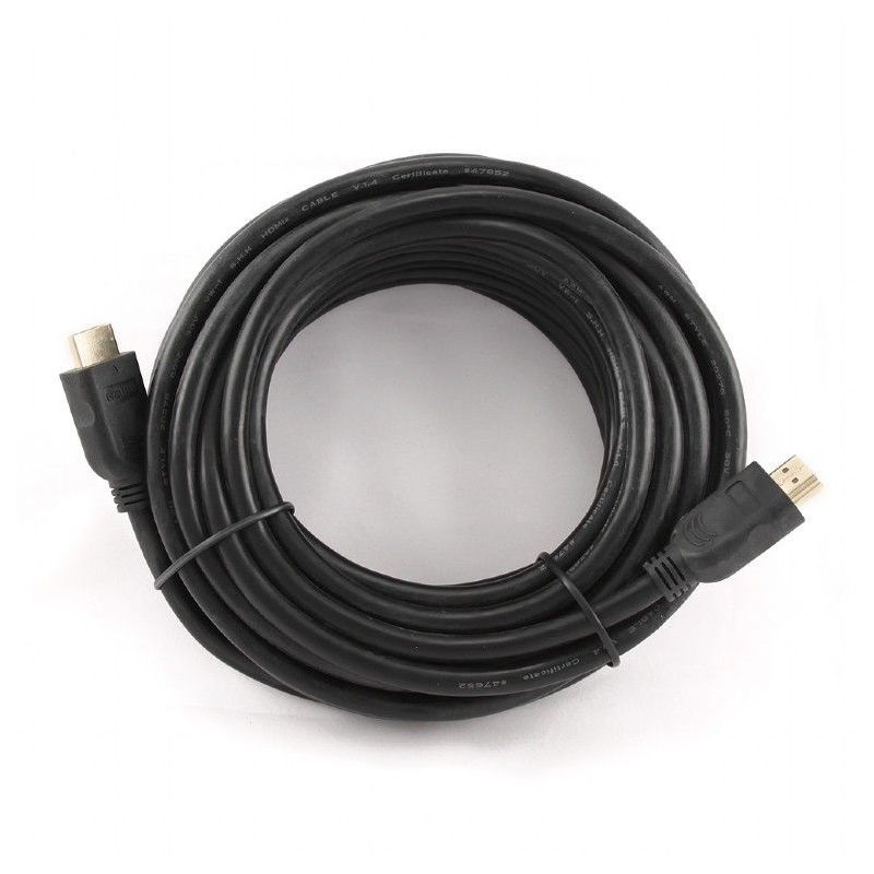 Gembird HDMI V2.0 apa-apa aranyozott csatlakozóval 7.5m, bulk csomagolás kábel