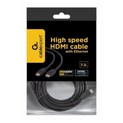 Gembird HDMI V2.0 apa-apa aranyozott csatlakozóval 7.5m, bulk csomagolás kábel