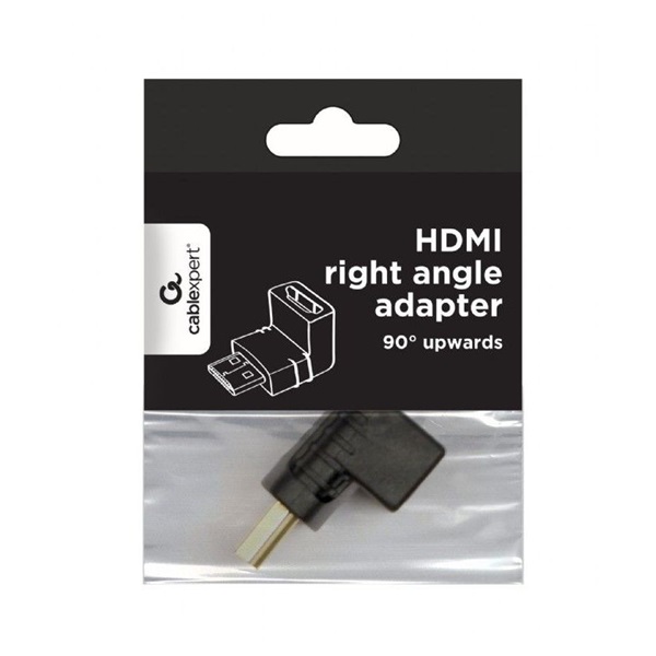 Gembird HDMI jobb szögű adapter, 90 ° lefelé adapter