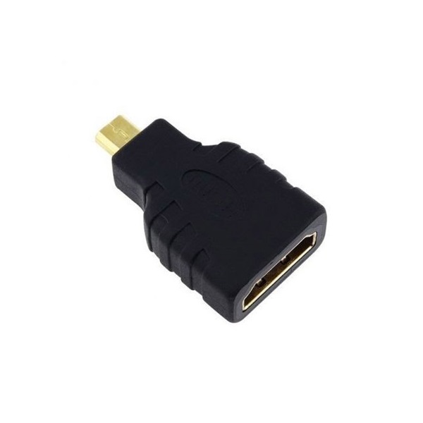 Gembird HDMI micro D -> HDMI M/F adapter fekete