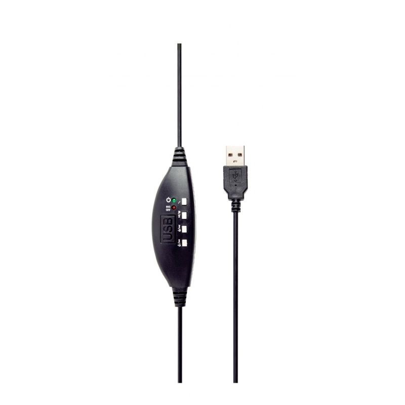 Gembird MHS-U-001 fekete USB headset