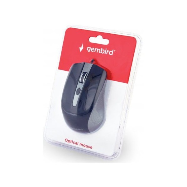 Gembird MUS-4B-01-BS optikai USB egér fekete-ezüst