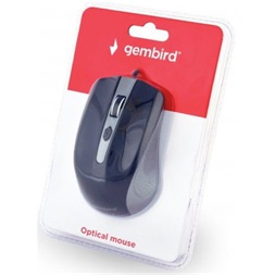 Gembird MUS-4B-01-BS optikai USB egér fekete-ezüst