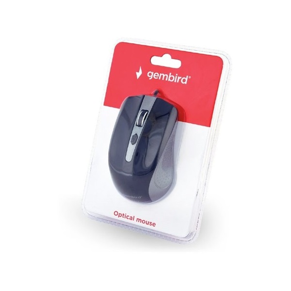 Gembird MUS-4B-01-GB optikai USB egér fekete-szürke