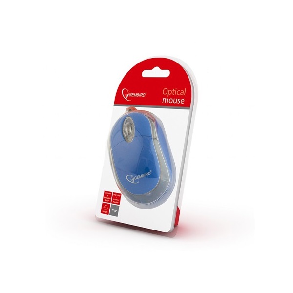Gembird MUS-U-01-BT USB optikai egér kék