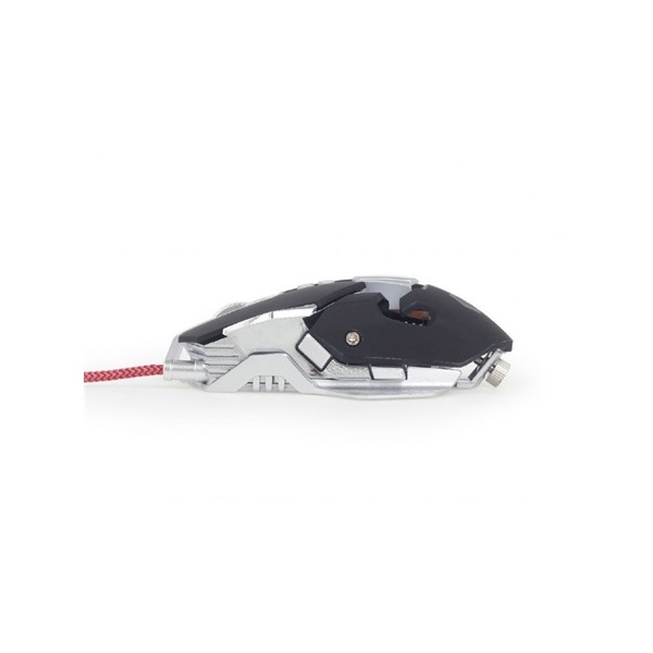 Gembird MUSG-05 USB optikai gaming egér RGB fekete-fehér