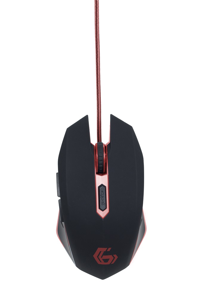 Gembird MUSG-001-R fekete-piros gamer egér