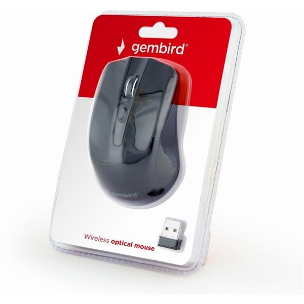 Gembird MUSW-4B-04 vezeték nélküli fekete egér