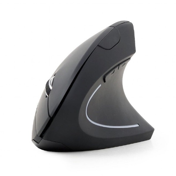 Gembird MUSW-ERGO-01 ergonómikus vezeték nélküli fekete egér