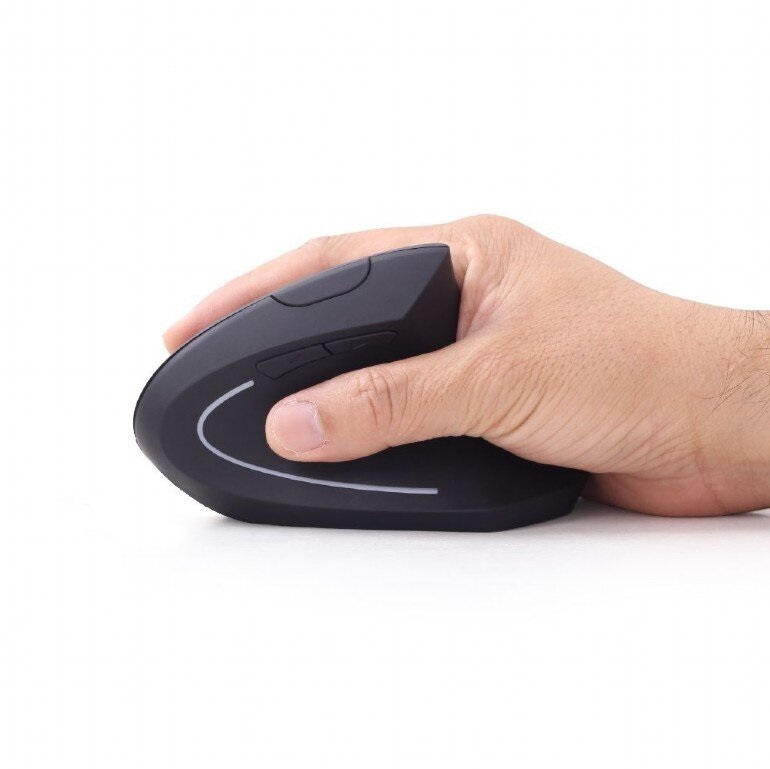 Gembird MUSW-ERGO-01 ergonómikus vezeték nélküli fekete egér