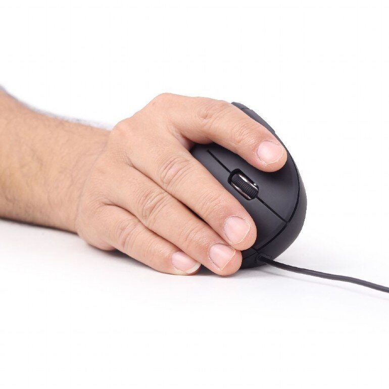 Gembird MUS-ERGO-01 ergonómikus vezetékes fekete egér