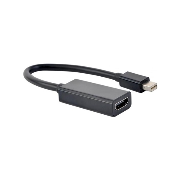 Gembird Mini DisplayPort 1.2 -> HDMI 1.3 M/F adapter 0.2m fekete