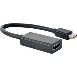 Gembird Mini DisplayPort 1.2 -> HDMI 1.3 M/F adapter 0.2m fekete