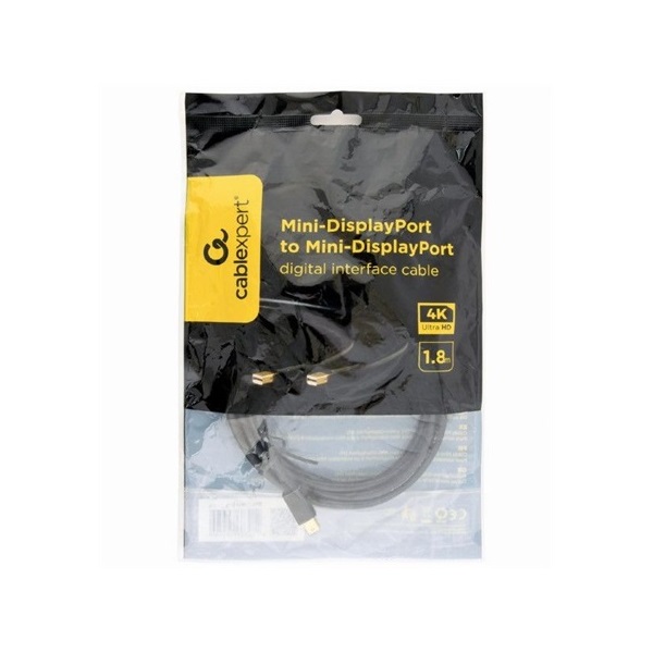 Gembird Mini DisplayPort 1.2 -> Mini DisplayPort 1.2 M/M video kábel 1.8m fekete