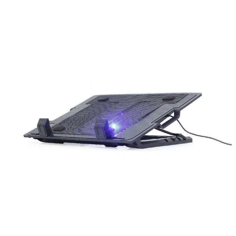 Gembird NBS-1F17T-01 állítható fekete notebook hűtő állvány