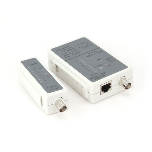 Gembird NCT-1 RJ-45, BNC fehér kábelteszter