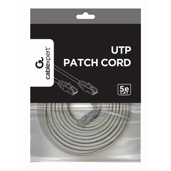 Gembird PP12-15M UTP RJ45 CAT5e UTP M/M 15m szürke adatkábel