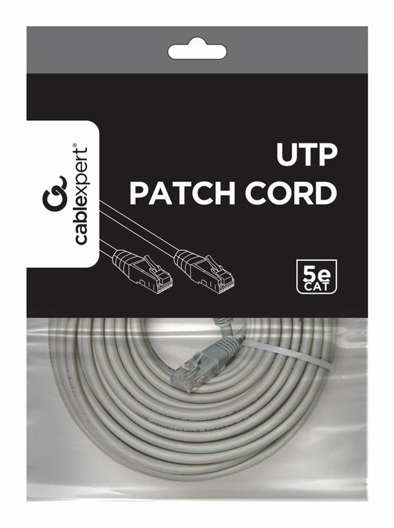 Gembird PP12-15M UTP RJ45 CAT5e UTP M/M 15m szürke adatkábel