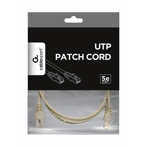 Gembird PP12-1M RJ45 CAT5e UTP M/M 1m szürke adatkábel