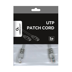 Gembird PP12-0.25M 0,25m RJ45 CAT5e UTP -> RJ45 CAT5e UTP M/M szürke patch kábel
