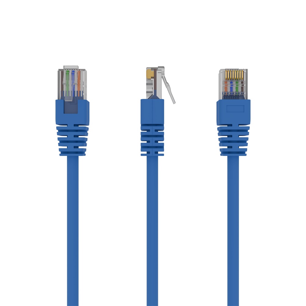Gembird PP12-1M/B 1m RJ45 CAT5e UTP M/M kék kábel