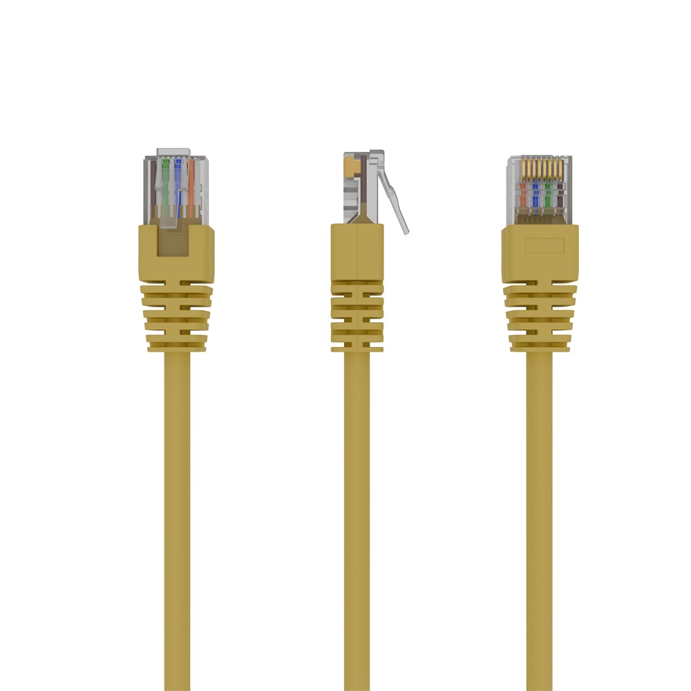 Gembird PP12-2M/Y 2m RJ45 CAT5e UTP M/M sárga kábel