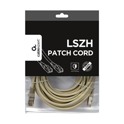 Gembird PP6A-LSZHCU-10M 10m RJ45 CAT6A S/FTP - RJ45 CAT6A S/FTP M/M szürke patch kábel