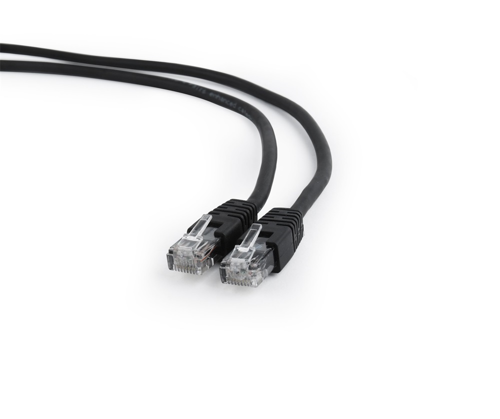 Gembird PP6U-0.5M/BK 0,5m RJ45 CAT6 UTP - RJ45 CAT6 UTP M/M fekete kábel