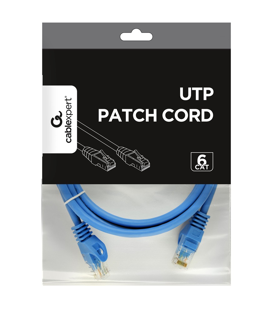 Gembird PP6U-2M/B 2m RJ45 CAT6 UTP M/M kék kábel