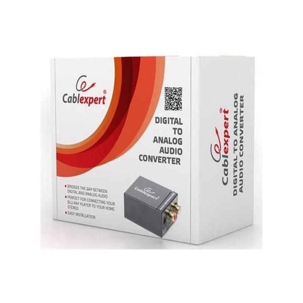 Gembird RCA (Digital Coax) Toslink Standard -> 2db RCA F/F adapter