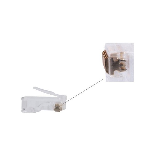 Gembird RJ45 CAT5e UTP csatlakozó dugó 8P8C 30U 100db