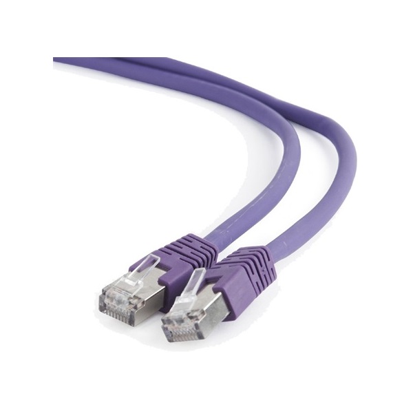 Gembird RJ45 CAT6A S/FTP - RJ45 CAT6A S/FTP M/M adatkábel 0.5m lila LSZH