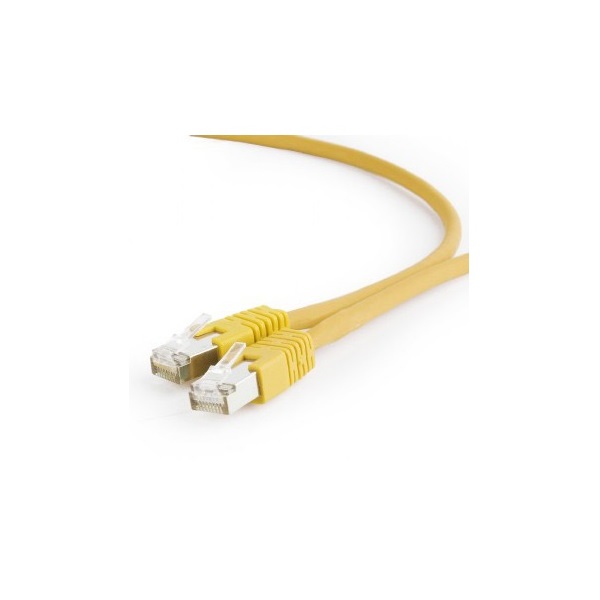 Gembird RJ45 CAT6A S/FTP - RJ45 CAT6A S/FTP M/M adatkábel 0.5m sárga LSZH