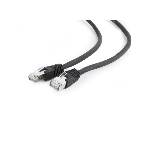 Gembird RJ45 CAT6A S/FTP - RJ45 CAT6A S/FTP M/M adatkábel 5m fekete LSZH