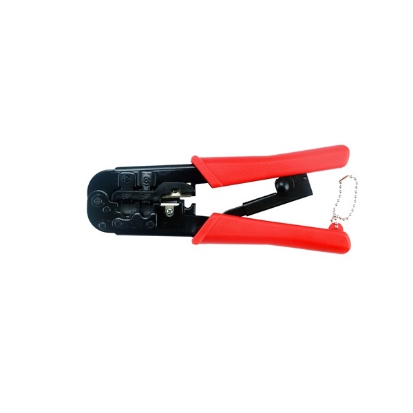 Gembird RJ45, RJ12, RJ11 krimpelőfogó  fekete-piros