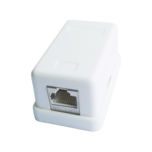 Gembird RJ45 cat.5 szerelődoboz fehér