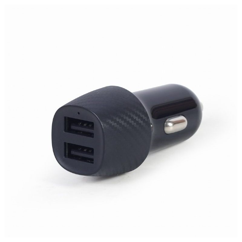 Gembird TA-U2C48A-CAR-01 4,8A 2xUSB fekete autós telefontöltő