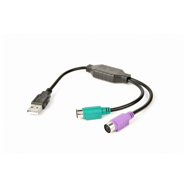 Gembird UAPS12-BK 0,3m USB - PS/2 átalakító