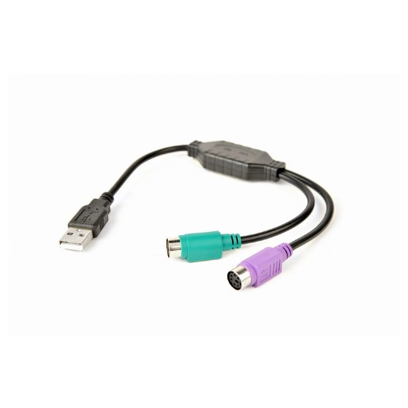 Gembird UAPS12-BK 0,3m USB - PS/2 átalakító